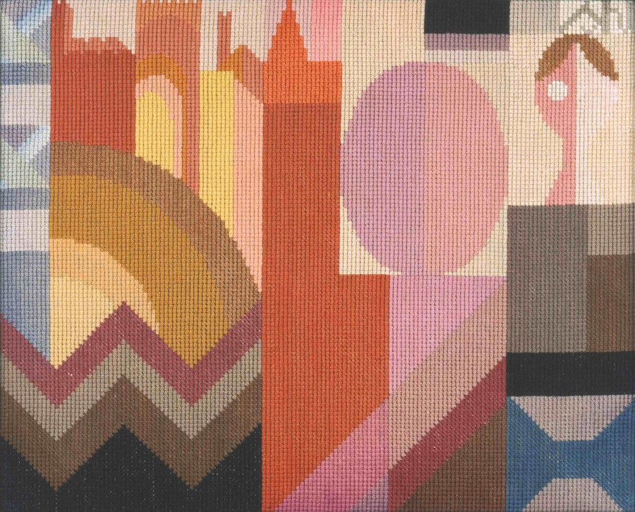 Sophie Taeuber-Arp Embroidery. c. 1920 Wool on canvas 12 5⁄8 x 15 3⁄4